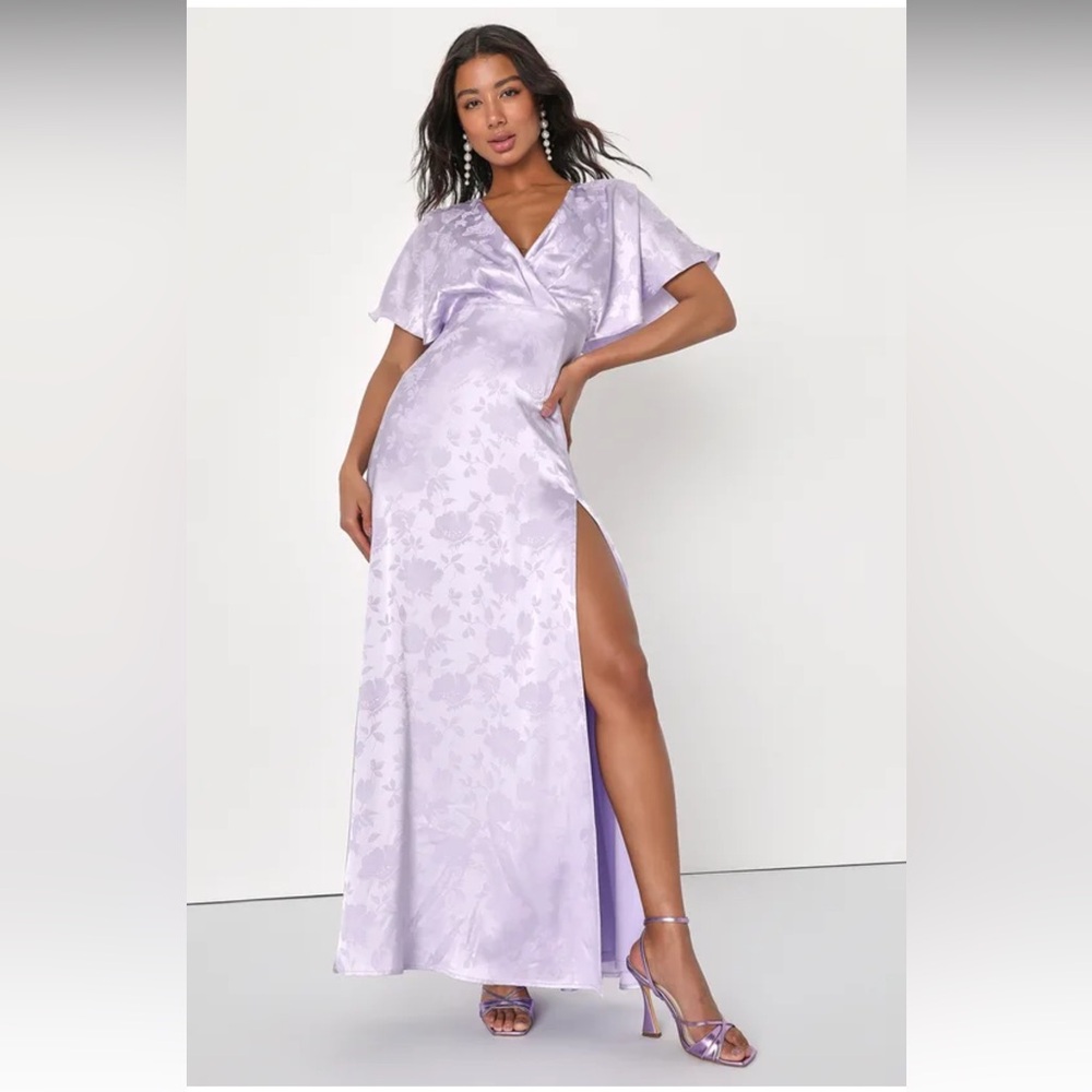 New Lulus purple long dress